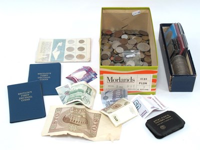 Lot 1306 - Large Collection Of World Coins And Banknotes,...