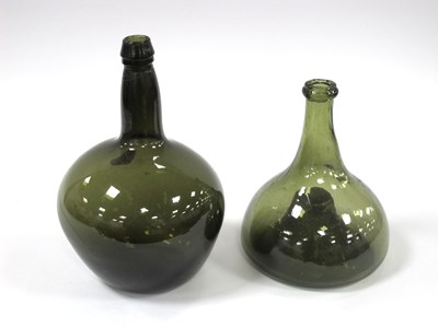 Lot 1007 - An XVIII Century Green Glass Wine Bottle, of...