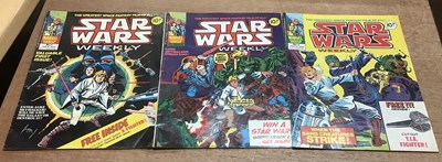 Lot 582 - Star Wars Weekly #1, #2, #3 Marvel Comics,...