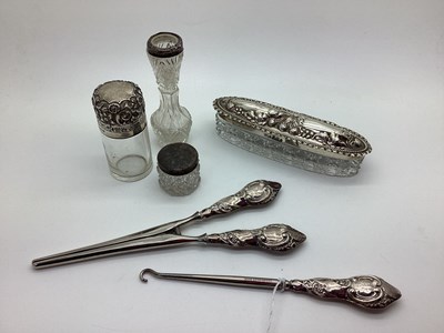 Lot 322 - Dressing Table Items, including a hallmarked...