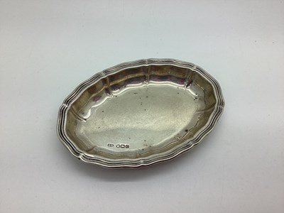 Lot 400 - A Hallmarked Silver Dish, EV, Sheffield 1945,...