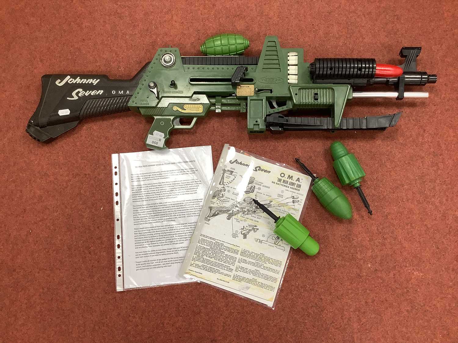 Lot 868 - A 1960s 'Johnny Seven' One Man Army Gun, with...