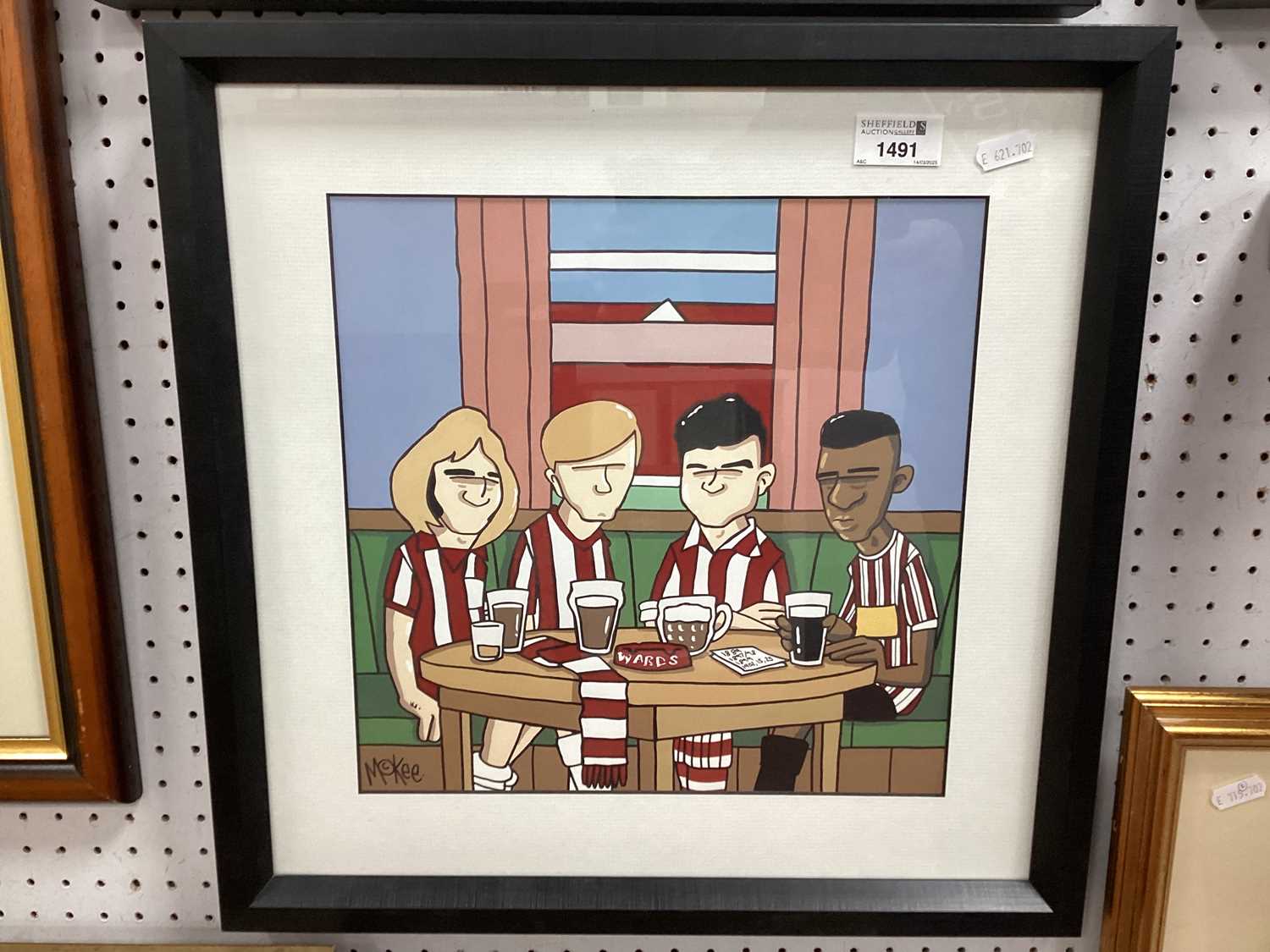 Lot 1491 - Pete Mckee (Sheffield Artist) Sheffield United...