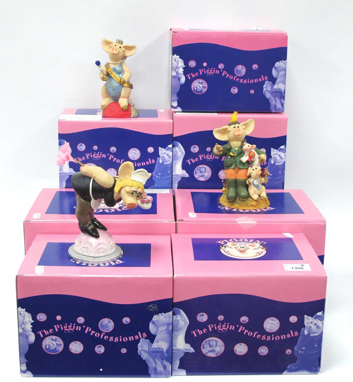 Lot 1356 - Piggin'; The Piggin' Professionals figurines...