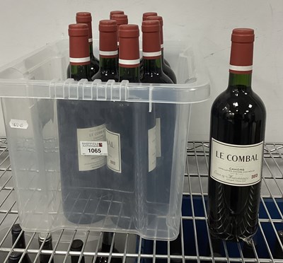 Lot 1065 - Wine - Le Combal Cahors 2013, 750ml., (10...