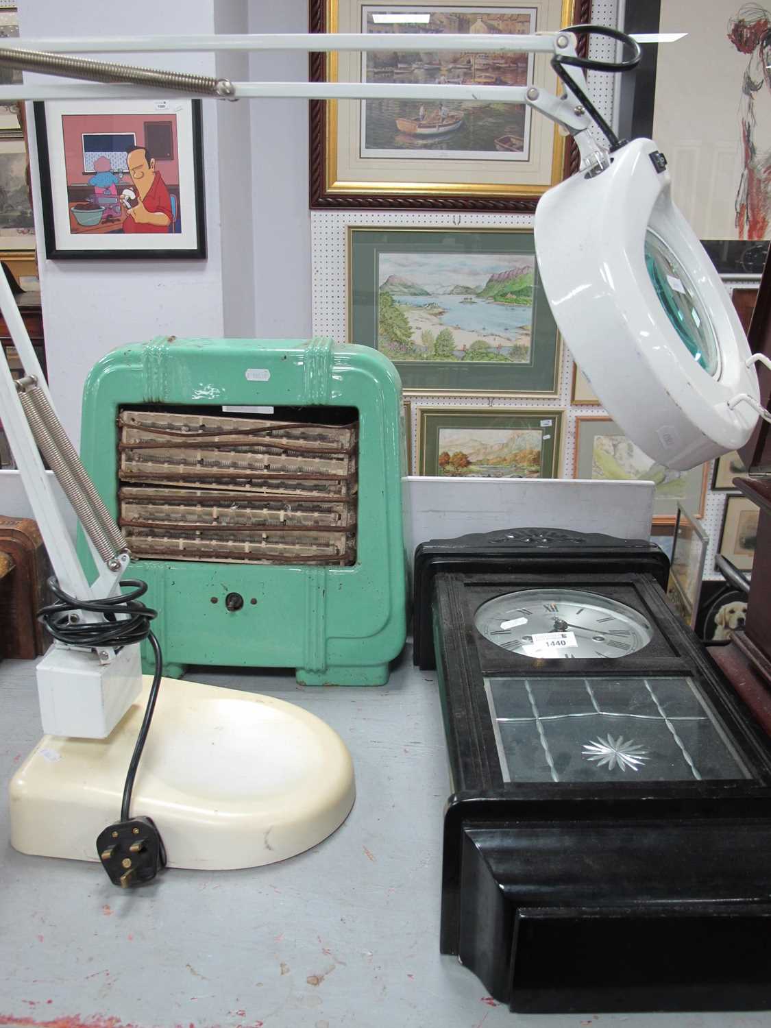 Lot 1440 - Angle Poise Lamp, vintage Creda electric fire...