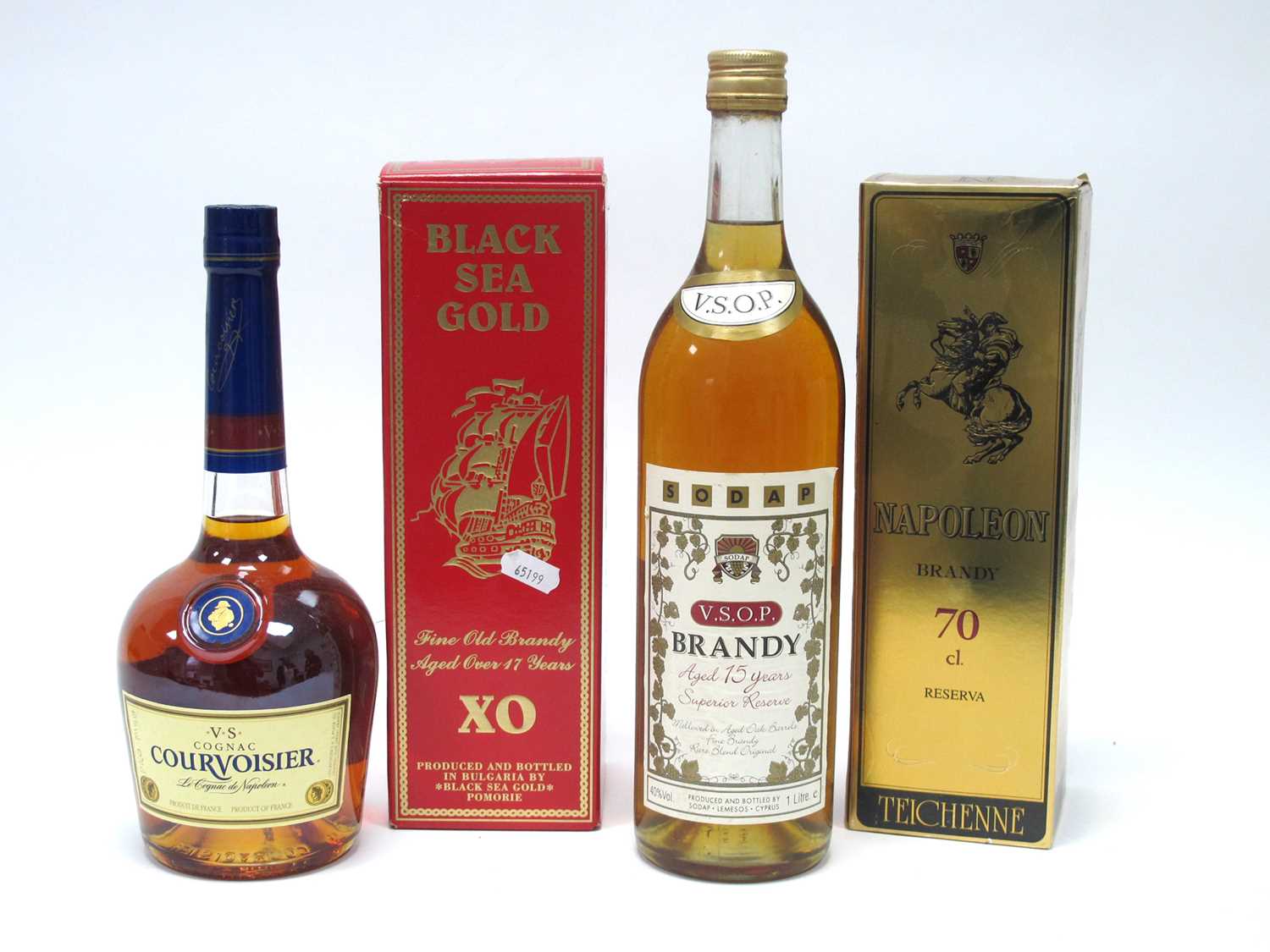 Lot 1420 - Cognac - Black Sea Gold Fine Old Brandy Aged...