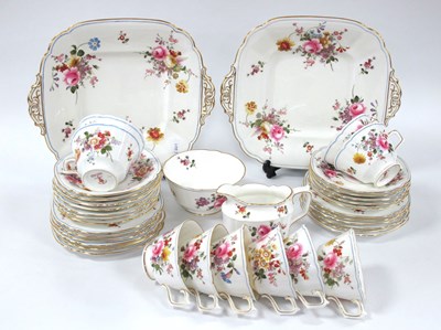 Lot 1027 - A Royal Crown Derby Porcelain Part Tea Service,...