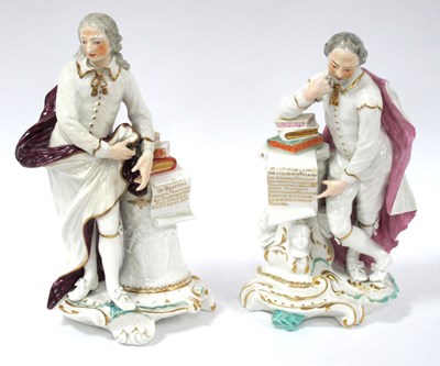 Lot 1025 - A Pair of Derby Porcelain Figures of...