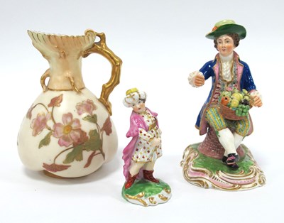 Lot 1080 - A Derby Style Porcelain Figure of a Seated...