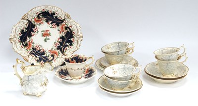 Lot 1047 - A Rockingham Tea Cup and Saucer and a Plate,...