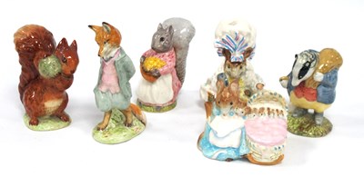 Lot 1056 - Beswick Beatrix Pottery Figures, circa 1950's,...