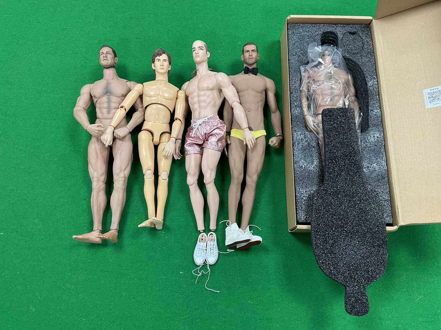 Lot 369 - Five Mostly Naked Male Dolls / Figures. To...