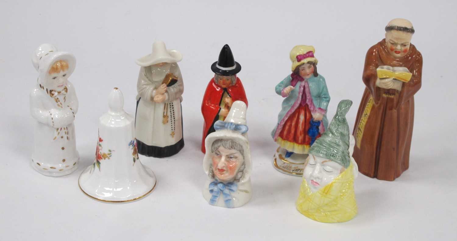 Lot 1110 - A Royal Worcester Porcelain Candle Snuffer...