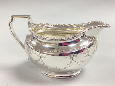 Lot 71 - A Hallmarked Silver Cream Jug, HA, Sheffield...