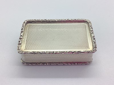 Lot 58 - Asprey London; A Hallmarked Silver Snuff Box,...