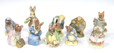 Lot 1096 - Ten Royal Albert Beatrix Pottery Figures, to...