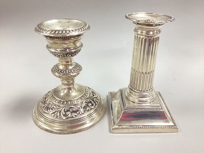 Lot 94 - A Victorian Hallmarked Silver Candlestick, R.F,...