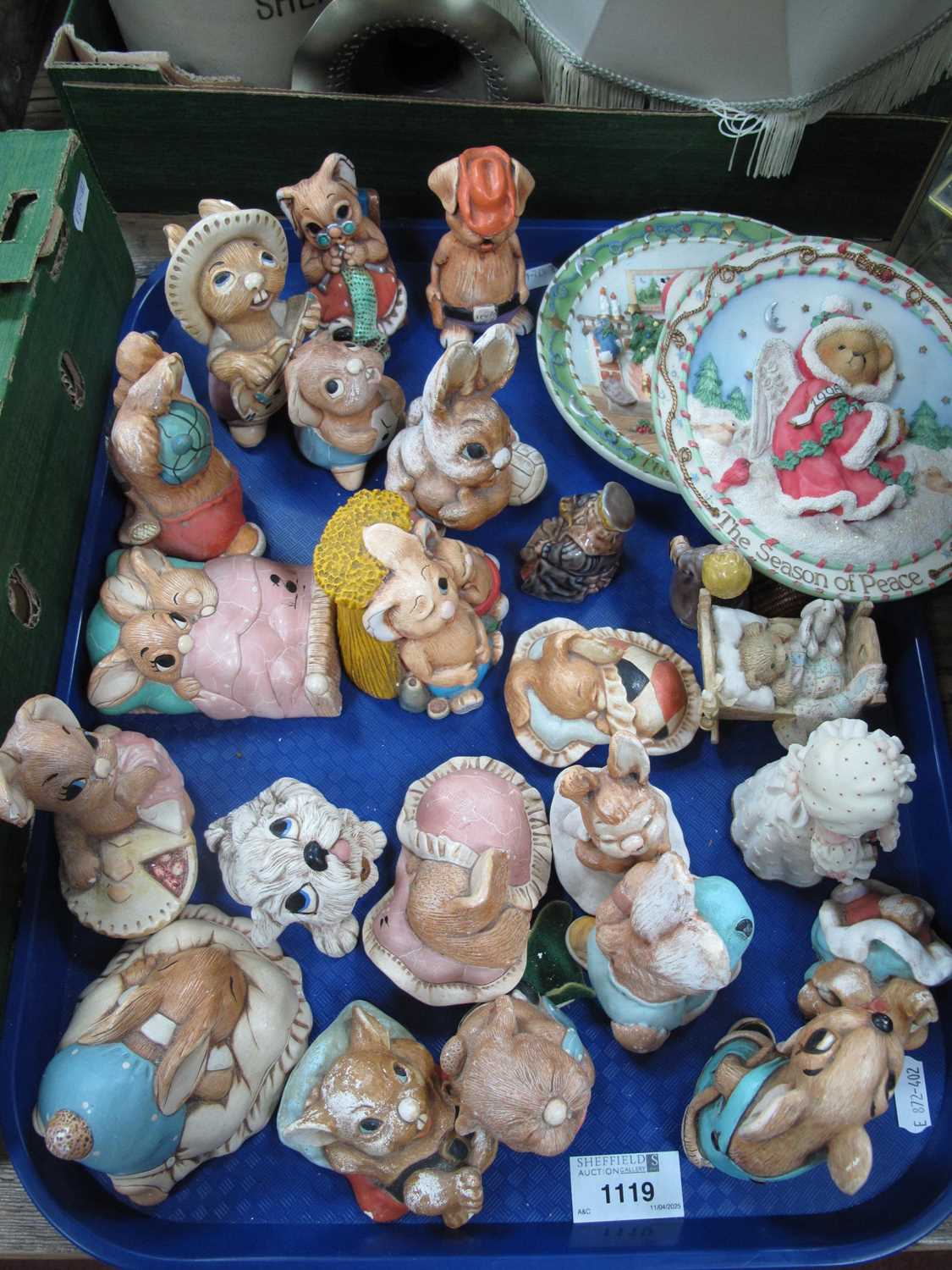 Lot 1119 - Pendelfin Figurines, including Twins, Snuggles,...