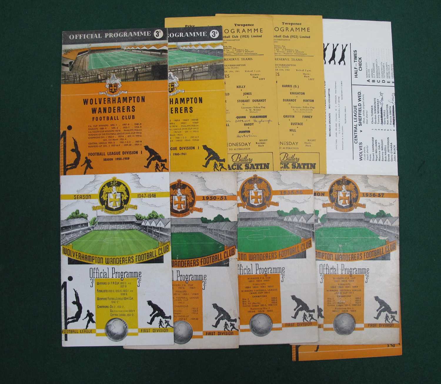 Lot 453 Wolves Reserves V Sheffield Wednesday
