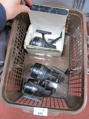 Lot 695 - Daiwa 125m Closed Face Reels, three in total.