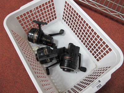 Lot 703 - Daiwa 125m Closed Face Reels, three in total.