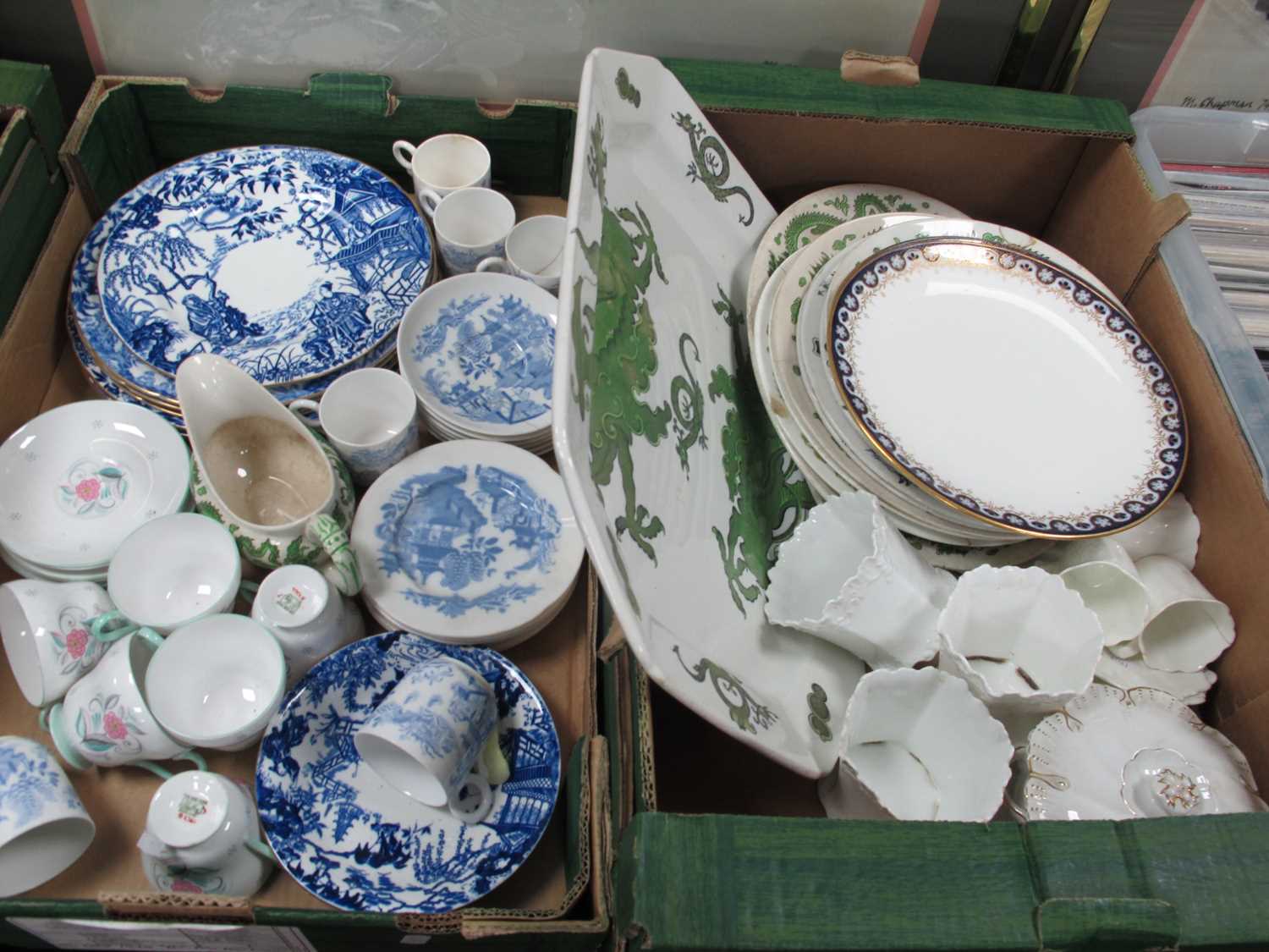 Lot 1016 - Shelly 'Serenity & Grey Crystal' Coffee Ware...