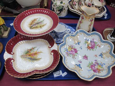 Lot 1168 - Royal Crown Derby Four Piece Dessert Service,...