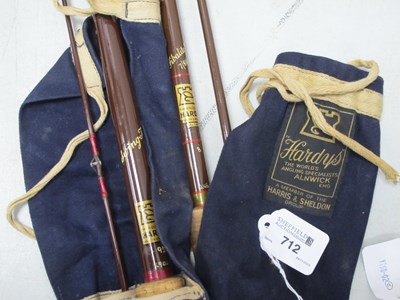 Lot 712 - Two Hardys of Alnwick Rods, a Swing-Tip 9.5ft,...