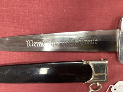 Lot 457 - WWII Third Reich SS Dress Dagger, blade marked...
