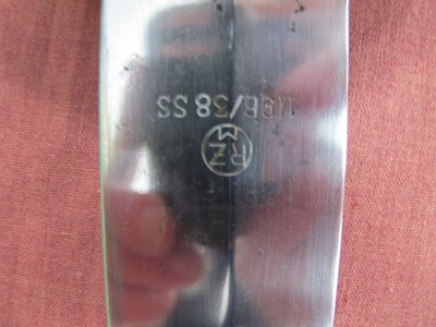 Lot 457 - WWII Third Reich SS Dress Dagger, blade marked...