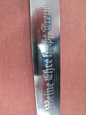 Lot 457 - WWII Third Reich SS Dress Dagger, blade marked...