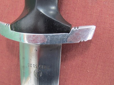 Lot 457 - WWII Third Reich SS Dress Dagger, blade marked...