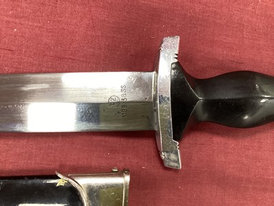 Lot 457 - WWII Third Reich SS Dress Dagger, blade marked...