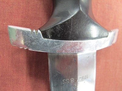 Lot 457 - WWII Third Reich SS Dress Dagger, blade marked...
