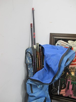 Lot 1314 - Keenets Rod Bag and fifteen rods, Daiwa,...