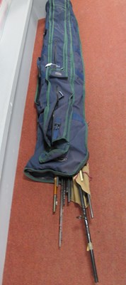 Lot 728 - Shakespeare Rod Bag and fifteen rods,...