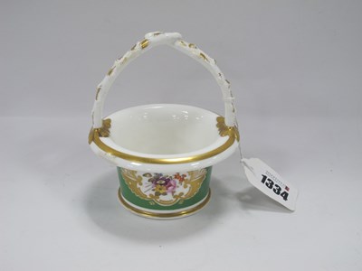 Lot 1334 - Rockingham Porcelain Basket, circa Mid XIX...