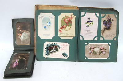 Lot 1276 - Two Early XIX Century Picture Postcard Albums,...