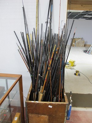 Lot 737 - Rod Sections, all part rods including carbon,...