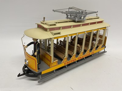 Lot 823 - A Bachmann 'G' Gauge/10mm Four Wheel Open Tram...