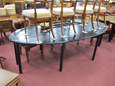 Lot 1632 - XVIII Century Style Ebonised Irish Wake Table,...