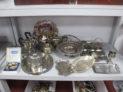 Lot 37 - Assorted Plated Ware and Stainless Steel,...