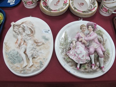 Lot 1248 - A Late XIX Century German Porcelain Circular...