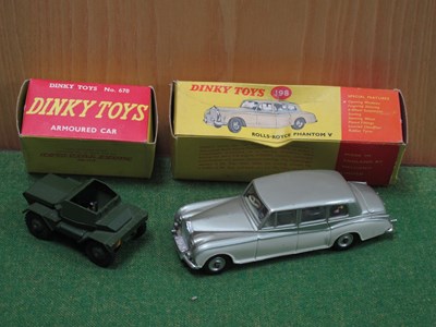 Lot 912 - Dinky Toys: A Boxed 198 Rolls Royce Phantom V,...