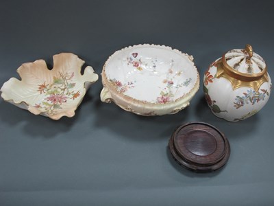 Lot 1071 - A Royal Worcester Porcelain Old Ivory Melon...