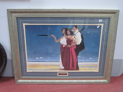 Lot 1523 - Jack Vettriano 'the Missing Man I', colourd...