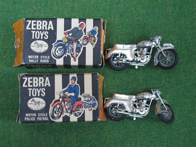 Lot 907 - Zebra Toys; Two Boxed Motorcycles comprising...