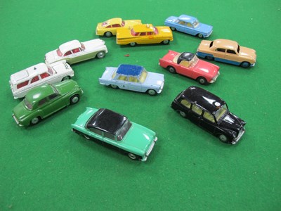 Lot 825 - Corgi Toys; Eleven unboxed diecast vehicles,...