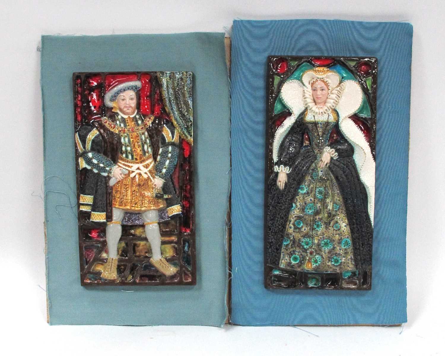 Lot 1335 - Kathleen Fisher Pottery Wall Plaques Henry...